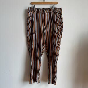 BIG BUD PRESS Brown Striped Work Pants